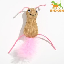 Soft toy for cats with cat's mint and downy tail 