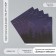 Scrapbooking paper "Trust the stars" density 180 grams set 5 pcs 30.5x32 cm