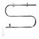 Electric towel Domoterm 112, S-shaped, 420 x 500 mm, left