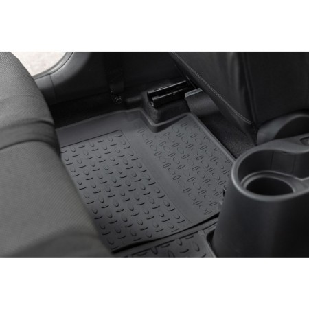 Rubber rugs with a high side for Kia Rio IV, 2017--4