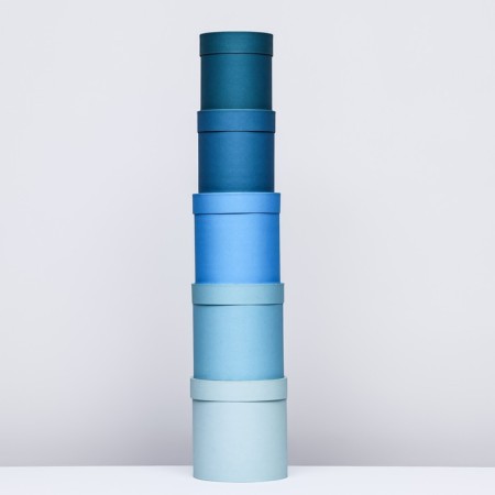 Set of round boxes 5 in 1, "malachite", 20 x 20 x 20 - 14 x 14 x 14 cm-2