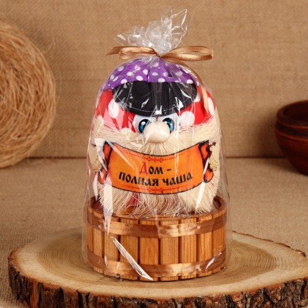 The charm -cap "House - full bowl", 22 x 14 cm, mix-4