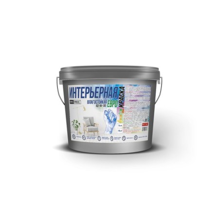 Paint water-dispersion snow-white moisture-resistant progress, base D, 1.28kg