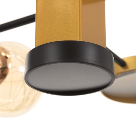 Chandelier 1851/7 LED 72W 3000-6000K black and gold 79x77x43 cm Bayerlux-12