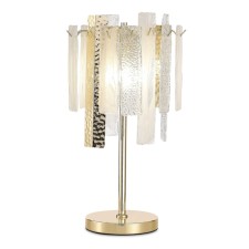 ST LUCE bedside lamp. SL1636.204.03. Scolare. 3x40 watts, E14, 30.5x30.5x46.5 cm, golden color
