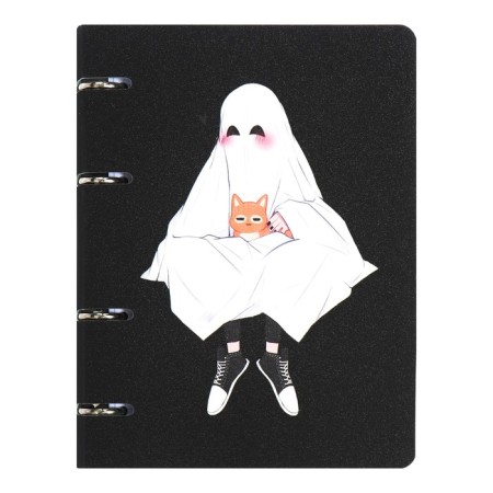 Notebook on rings A5, 120l CL/accurate sweet ghost, region craycous art, glitter, bl.-1