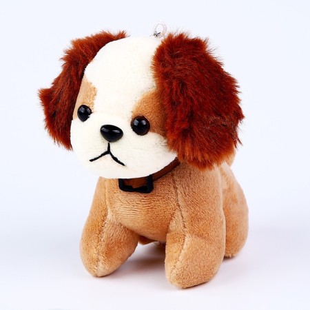 Soft toy "Dog", on a key fob, 13 cm, Mix color-4