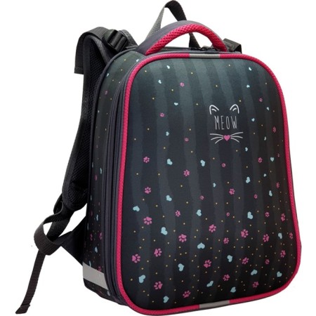School backpack 38 x 30 x 16 cm, ergonomic back, Stavia "Pune of the Haw", multicolor-1