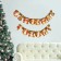 Girland on the eyelets “Happy New Year”, Christmas tree, gold letters, 210 cm