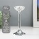 Summary metal, glass per 1 candle "Crystal bowl" d = 5 cm silver 9x9x20.5 cm