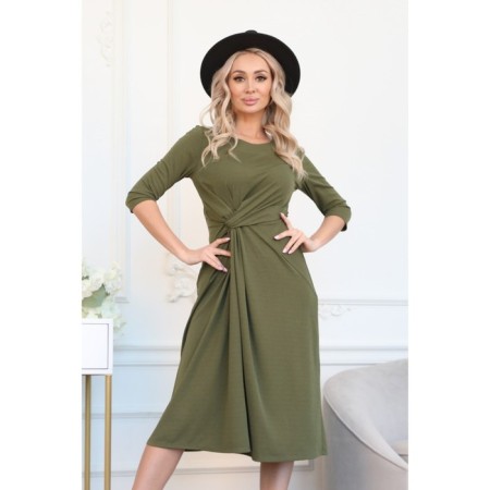 Women's dress, size 46, khaki color-7