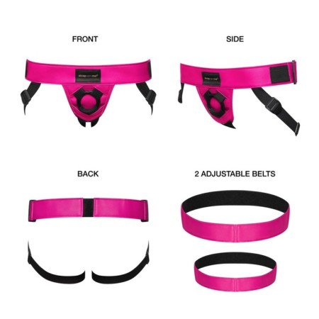 Strap-on-on-ume harnais curious strapon, fuchsia-3