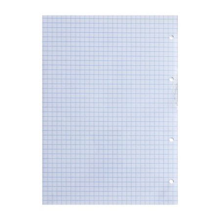 Smooth block for notebooks on A5 rings, 80 sheets in a cage, white, Erich Krause-7