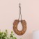 Horseshoe "for good luck and luck", on a rope, 7 × 8 cm, birch bark