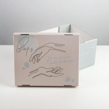 Gift folding box, packaging, “inspiration”, 31.2 x 25.6 x 16.1 cm-3