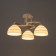 Rina chandelier 3he27 40W white-gold 44x44x17.5 cm