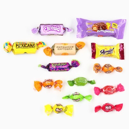 Sweet gift for children's New Year's "snakes", sweets and and a workpiece for postcards, 500 g.-2