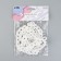 A chain for a bag, plastic, 17 × 23 mm, 120 cm, white color