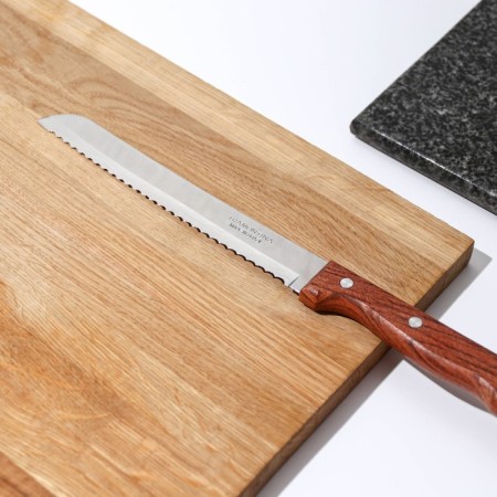 Kitchen knife for bread Dynamic, blade 20 cm, with a wooden handle-1