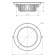 Daunlate lamp LED era SDL-1, 195x195x65 mm, IP40, 30W, 3200LM, 3000K, white
