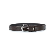 Children's belt - 1 river, genuine leather, brown, 70x0.3x2.5 cm