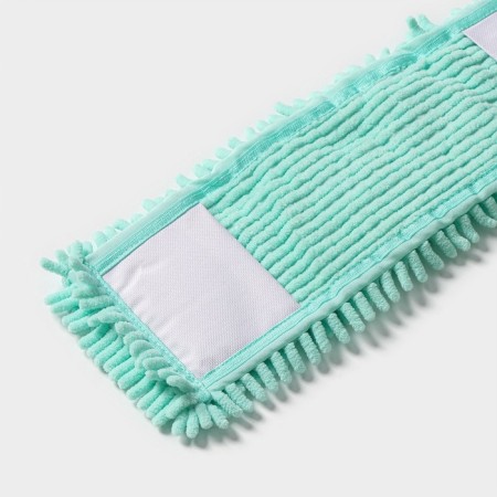 Nozzle for a flat mop of the share "pastel", 43 × 13 cm, microfiber booklies, 80 grams, mint color-4