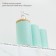 A set of accessories for the bathroom "Nature", 3 items (dispenser 400 ml, 2 cups, on a stand), mint color