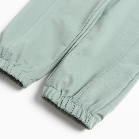 Sports pants for girls, color light green, height 146 cm-8
