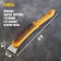 Metallic manual tundra brush, with a spatula, plastic handle, 5-row