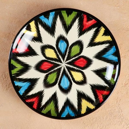 Largan Rishtan ceramics "Atlas", 25 cm, multi -colored-1