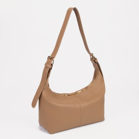 Bag-bag, lightning department, adjustable belt, beige color-5