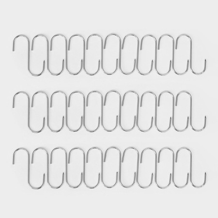 Stainless steel meat hooks, 12x3.5 cm, packaging 30 pcs-1