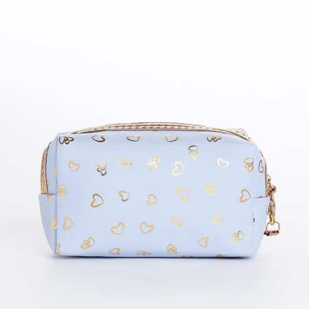 Cosmetic bag with lightning, blue color-1