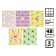 A set of notebooks of 5 pieces, 48 ​​sheets in the Calligrata Pattern cell, covered cardboard, block No. 2, whitewash 75% (gray sheets)