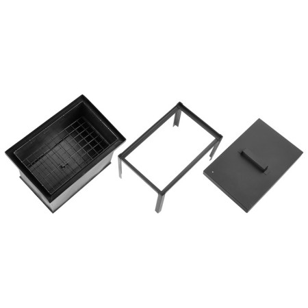 Camping smokehouse, 44x29.4x31 cm, steel-4