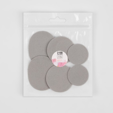 A set of shoes, adhesive, 6 pcs, color gray-5