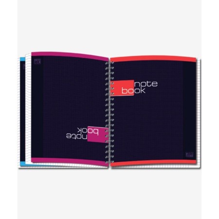 Notebook 4 covers, 120 sheets in a cage on the crest "Twice Two. Strict Notebook", Uf-Lok, Offset block