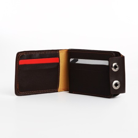 Male purse on magnets, brown color-4