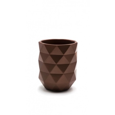 Joyce glass, brown metallic color