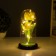 Nightlight "tulips" LED 3HAAA yellow 10.5x10.5x22cm