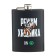 Flood for alcohol "Predator mode", stainless steel, gift, 240 ml, 8 oz