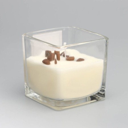 Aromatic candle in a glass "Soy Wax", champagne-2