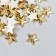 Decor for creativity plastic "Stars" gold set 50 pcs 1.4x1.4 cm