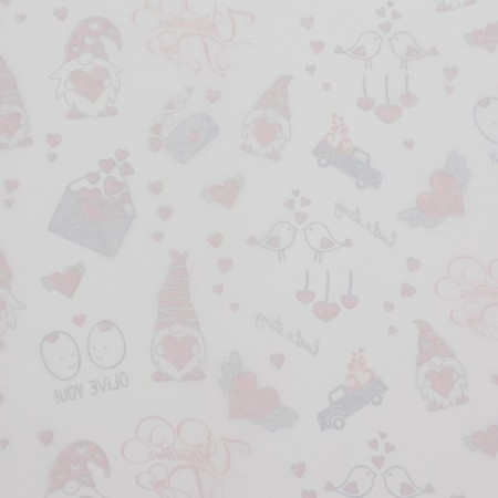 Paper packaging craft "Olive You", 0.55 x 10 m, 40 g/m2-3