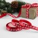 Satin tape "Deer", 15 mm, 23 ± 1 m, red color No. 33