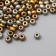 Glass beads 11/0 "metallic. Melange. Gold and silver" 10 g