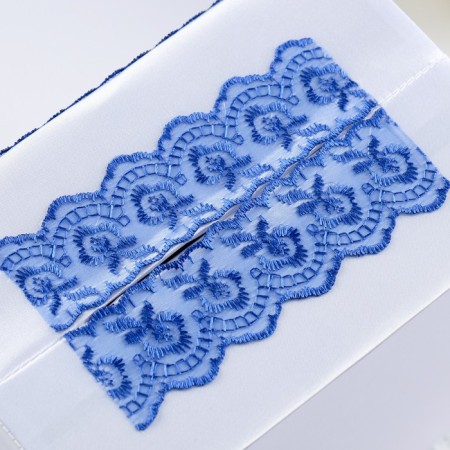 Family Bank money box with blue lace-2