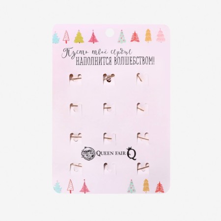 Brooch "Fairy Tale" Holiday, Mix shape, colored in evil (indivisible packing 12 pcs., Price per pcs.)-1