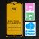 Protective glass 9D Luazon for Honor 8a/Y6 (2019), full glue, 0.33 mm, 9n, black
