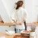 Apron Ethel Minimalist Design 60x70 cm, 45% luna, cotton 55% 395 g/m2